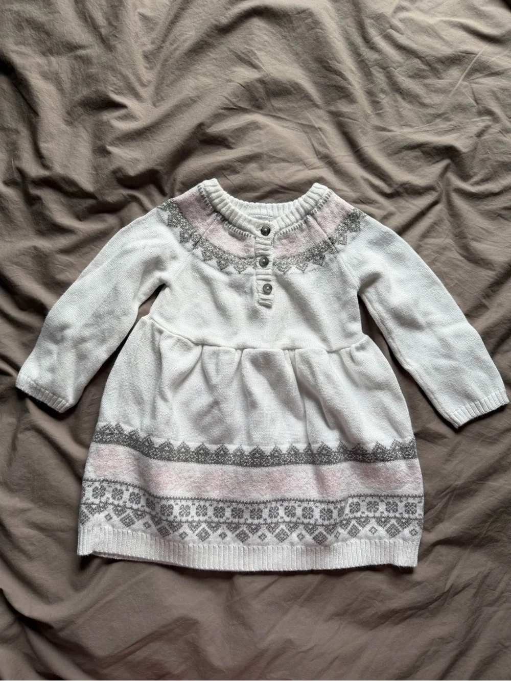 Baby Girl Mixed Bundle - Long-Sleeve Tops & Dress Set Floral, Mint, Ivory 9-12M